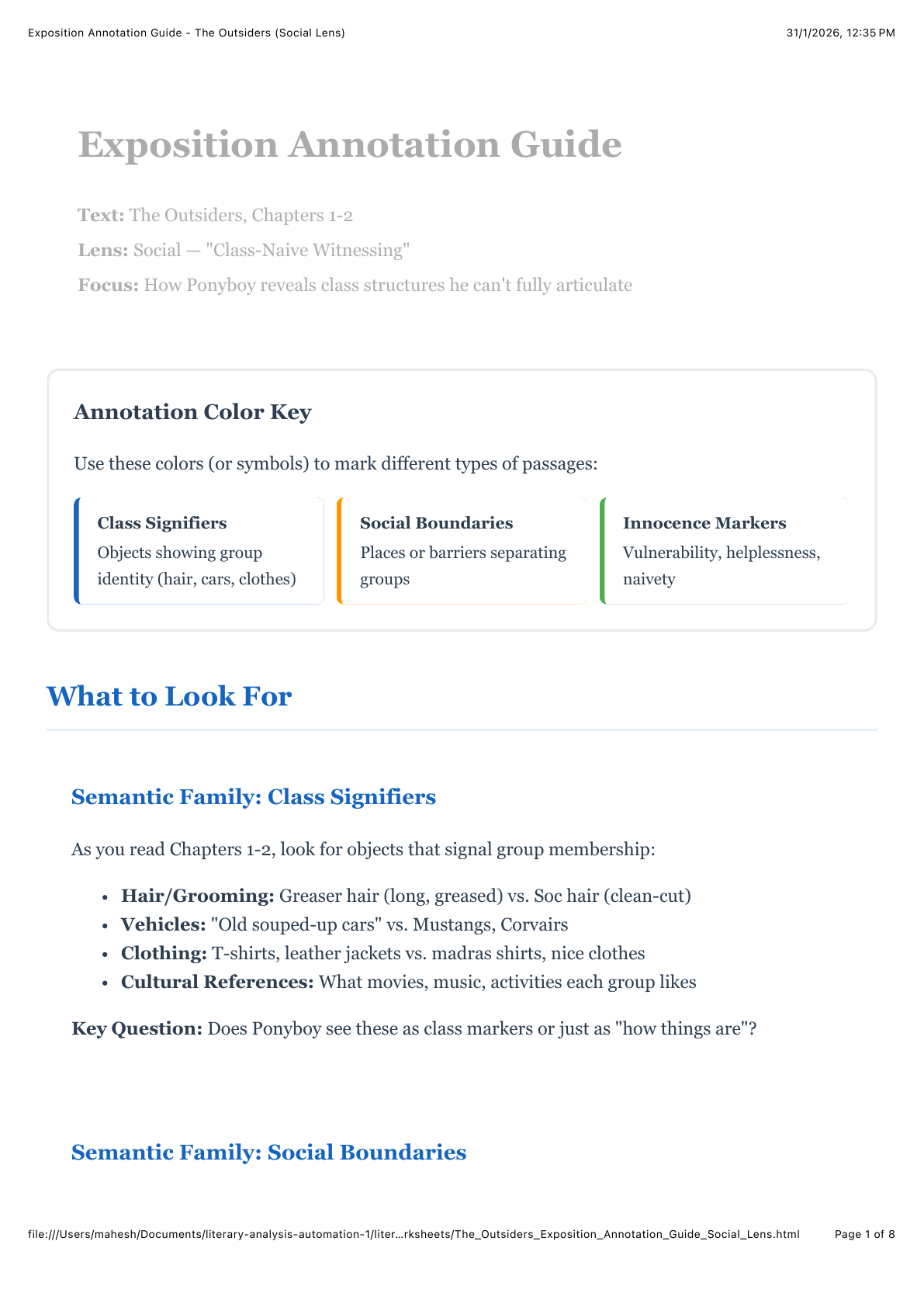 Annotation guide preview frame